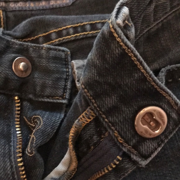 Gold Sign cigarette leg black jeans size 26 - Picture 2 of 7